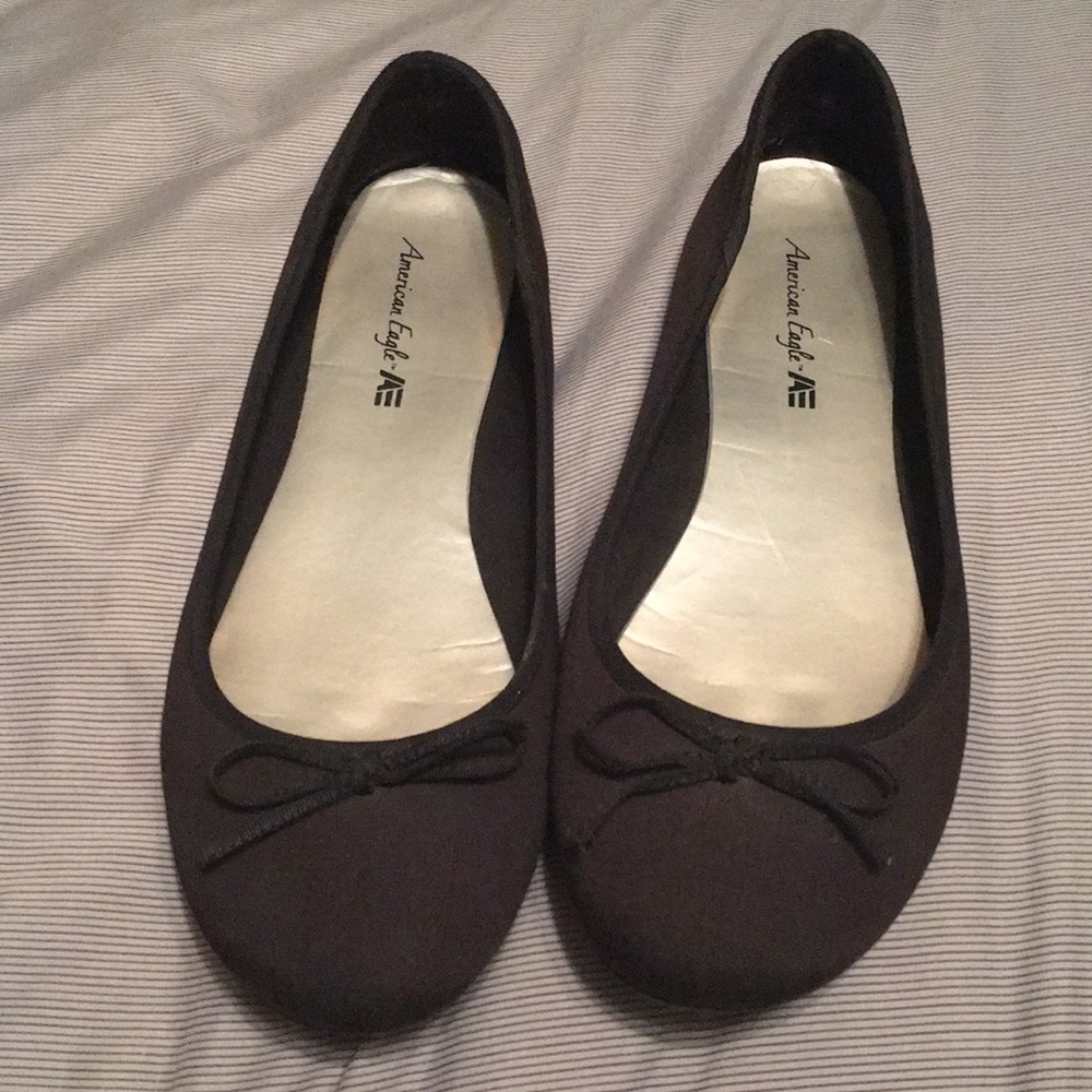America Eagle Black Flats